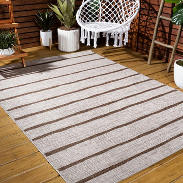 Colonia Berber Stripe Indoor/outdoor Area Rug